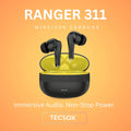 TecSox Ranger 311 Wireless Earbud With Deep Bass & Comfortable Fit | IPX Water Resistant 7