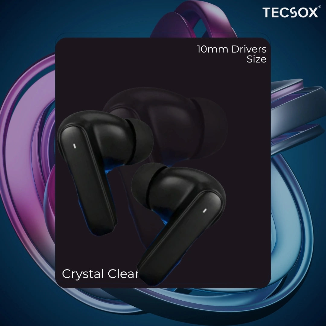 Order TecSox Pulse 611 Bluetooth Earbuds | Deep Bass | 30 Hour Play time