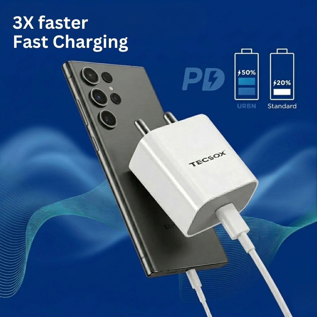 Type C 20W PD Wall Charger | For iOS & Samsung devices | Under ₹1999