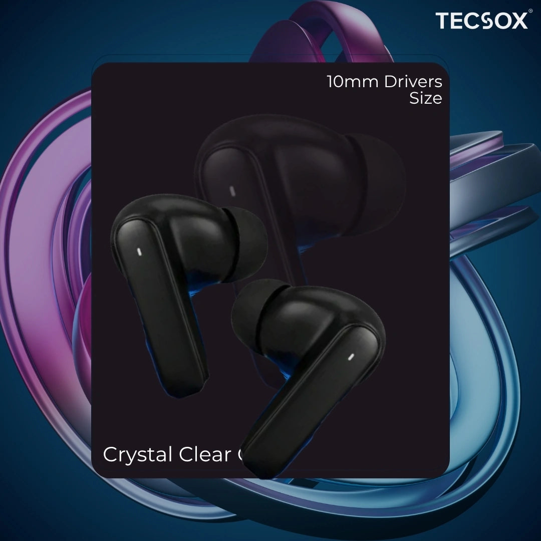 Order TecSox Pulse 611 Bluetooth Earbuds | Deep Bass | 30 Hour Play time