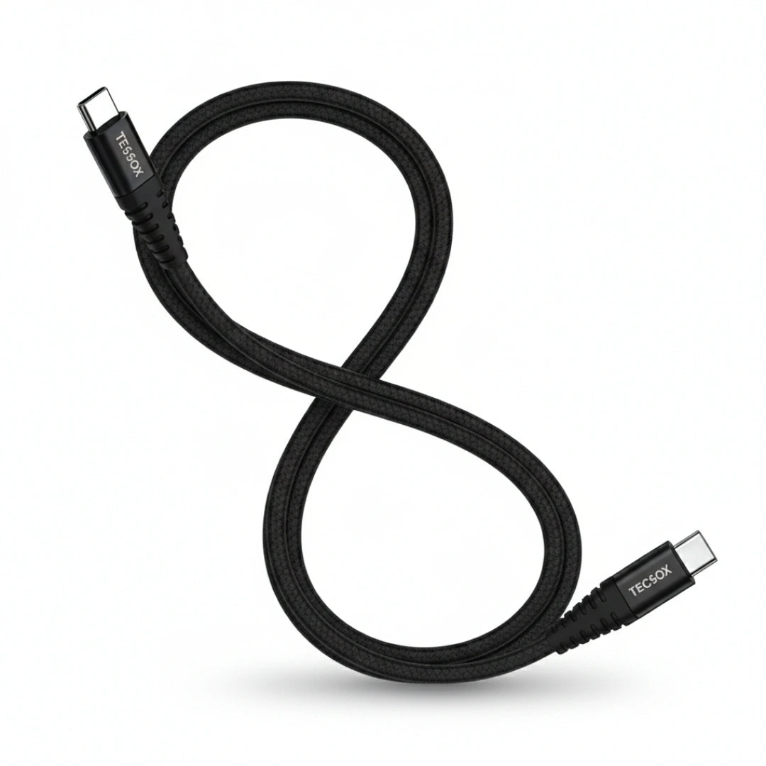 TecSox Zap Type-C to C | 1.5 Meter Fast Charging Cable | 60W