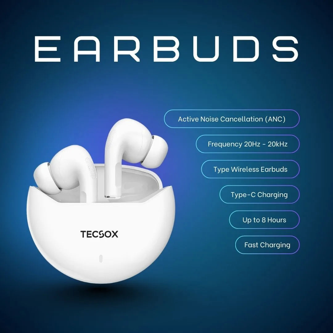 Buy TecSox Omega Wireless Earbud With Comfortable Fit