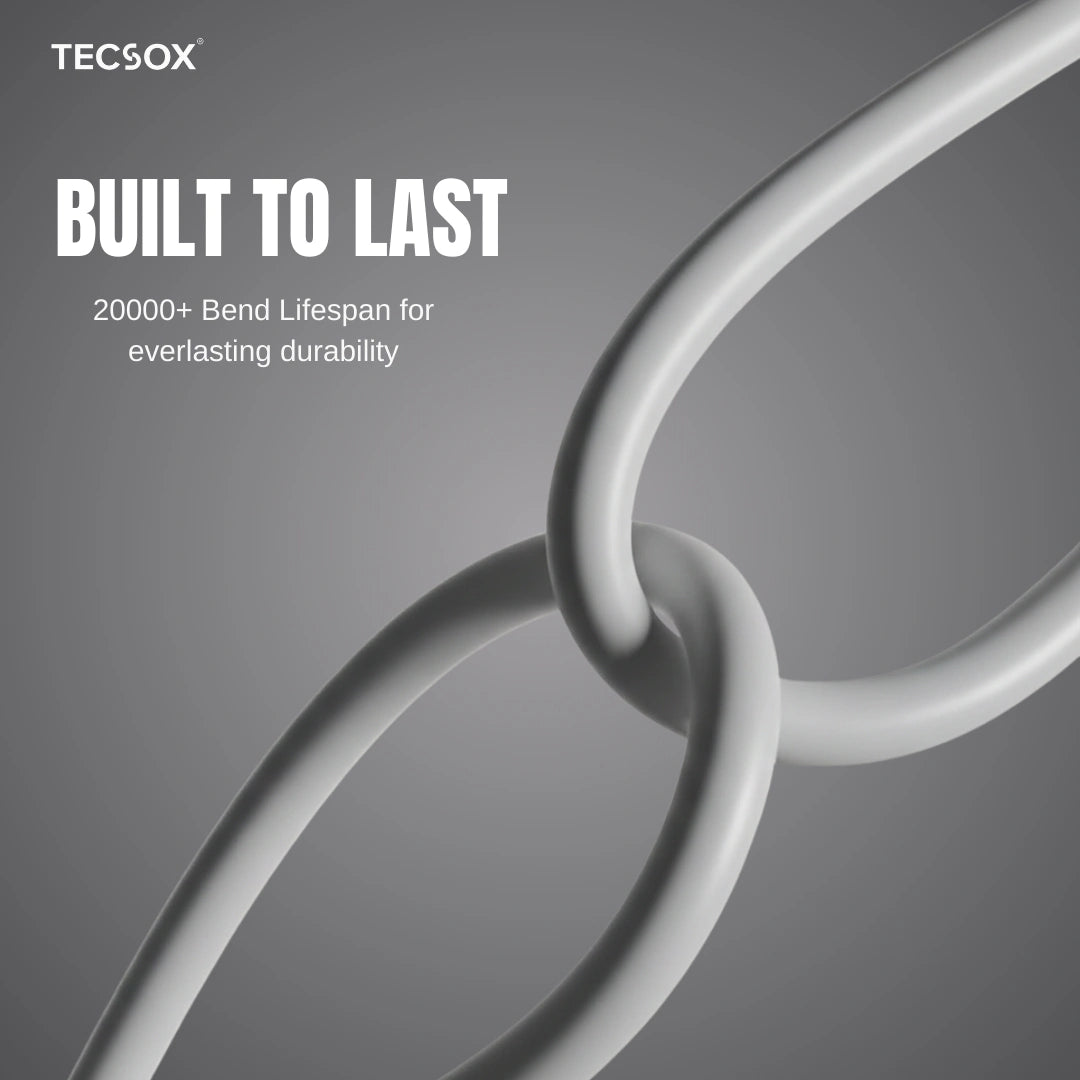 TecSox Zap 4-IN-1 Cable | 1.5 Meter Fast Charging Cable | 60W