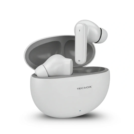 TecSox Pulse 611 Bluetooth Earbuds | Bluetooth 5.3 | 30Hr Play Time | Deep Bass Airpods