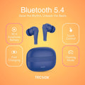 TecSox Ranger 311 Wireless Earbud With Deep Bass & Comfortable Fit | IPX Water Resistant 30