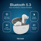 Order TecSox Pulse 611 Bluetooth Earbuds | Deep Bass | 30 Hour Play time