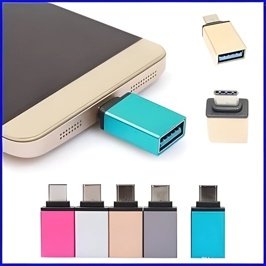 TecSox Aluminium Type C OTG Adapter to USB 3.0