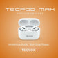 Buy TecPod Max White Bluetooth Earbuds | Deep Bass | 30-hour playtime