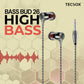 TecSox  Bass Bud26  Earphones Online | Under Rs.299