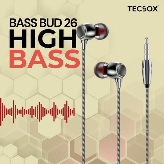 TecSox  Bass Bud26  Earphones Online | Under Rs.299