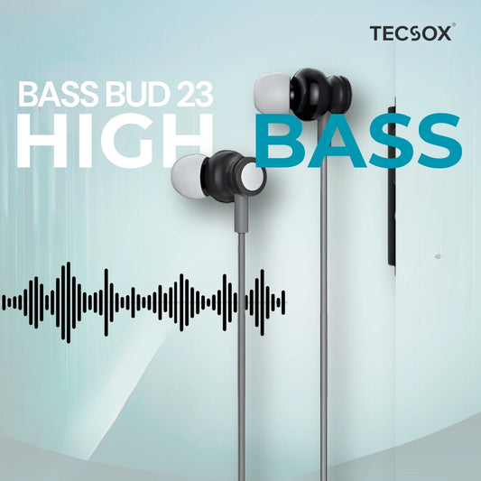 TecSox  Bass Bud23  Earphones Online | Under Rs.299