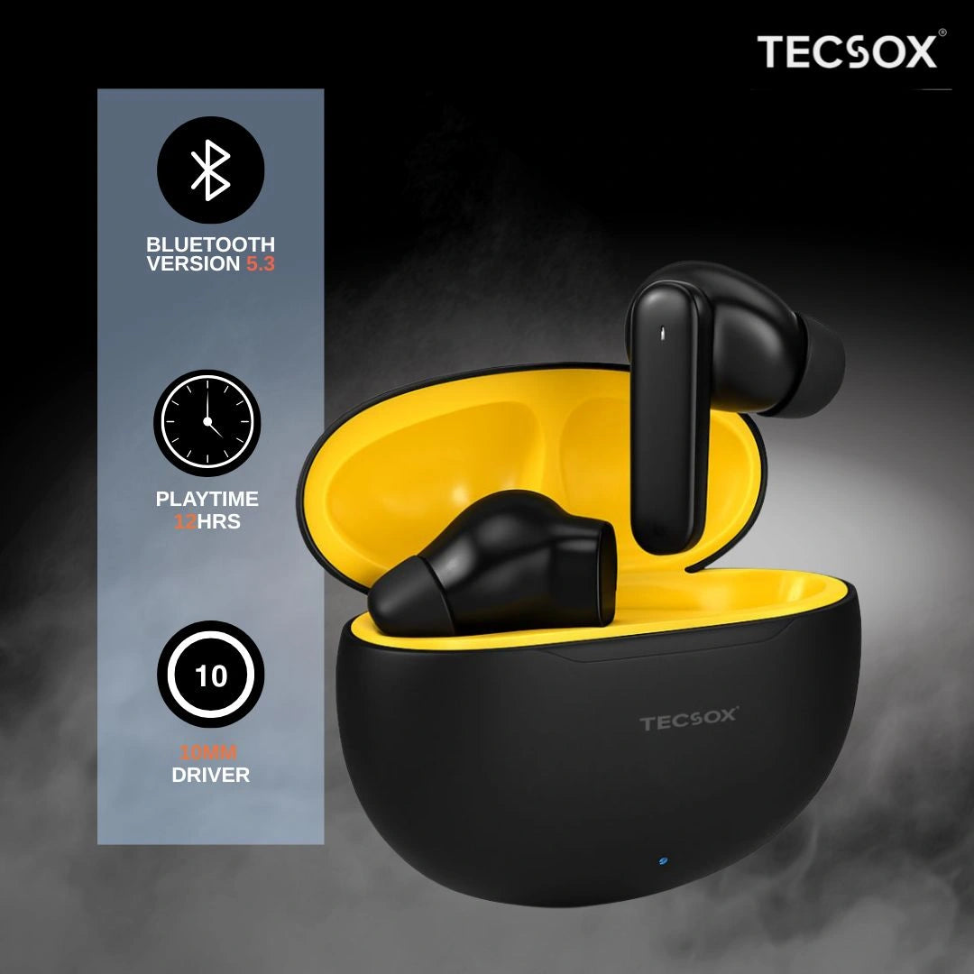 Order TecSox Pulse 611 Bluetooth Earbuds | Deep Bass | Under ₹1000
