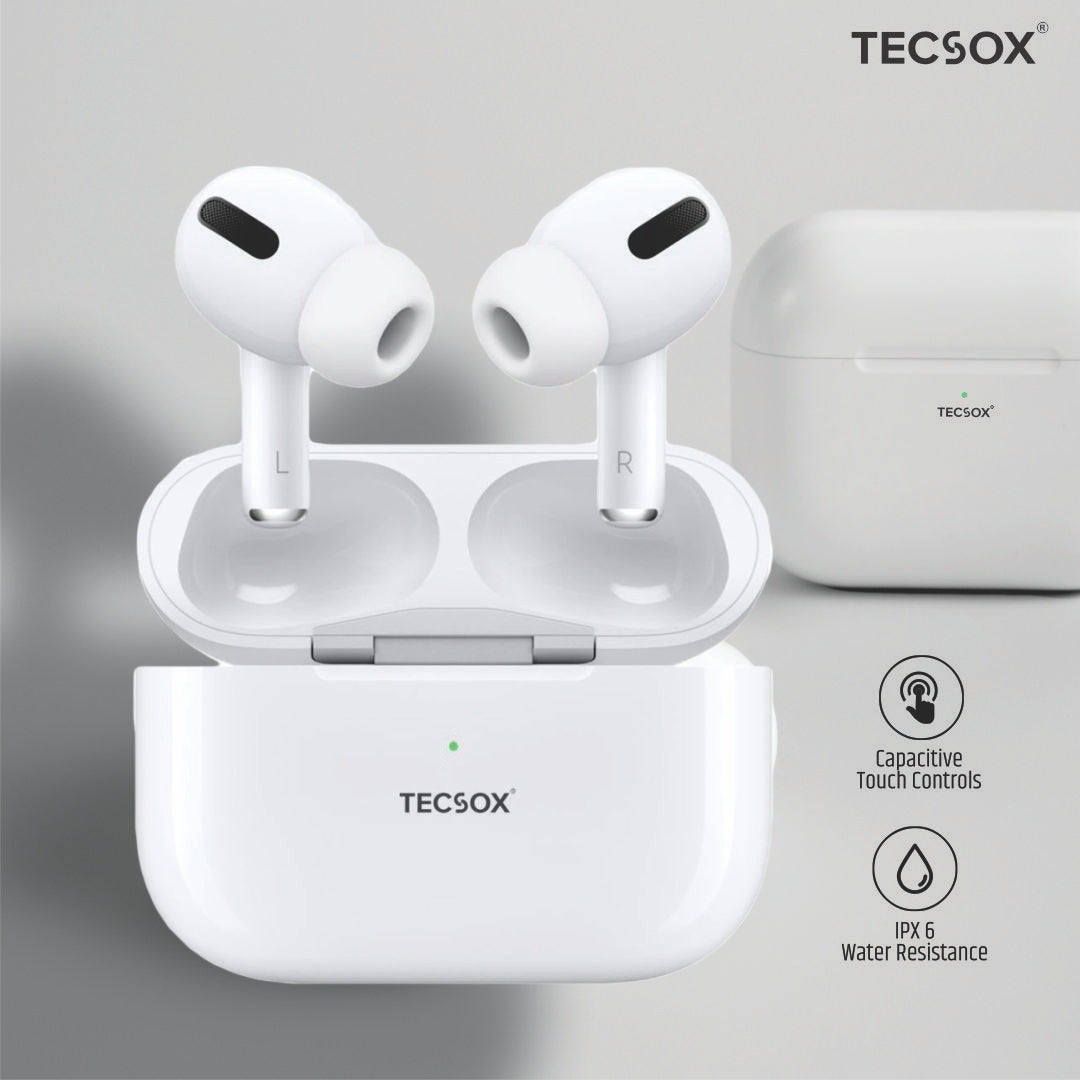Buy TecPod Pro Black Matt Bluetooth Earbuds | Deep Bass | Water Resistant