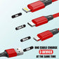 TecSox Cable 3in1 Braided Accessories | Made of study Material | Support All kind of Devices | IPX Water Resistant