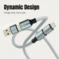TecSox Zap 4-IN-1 Cable | 1 Meter Fast Charging Cable | 60W