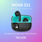 TecSox Nova 211 Wireless Earbud With Deep Bass & Comfortable Fit | IPX Water Resistant