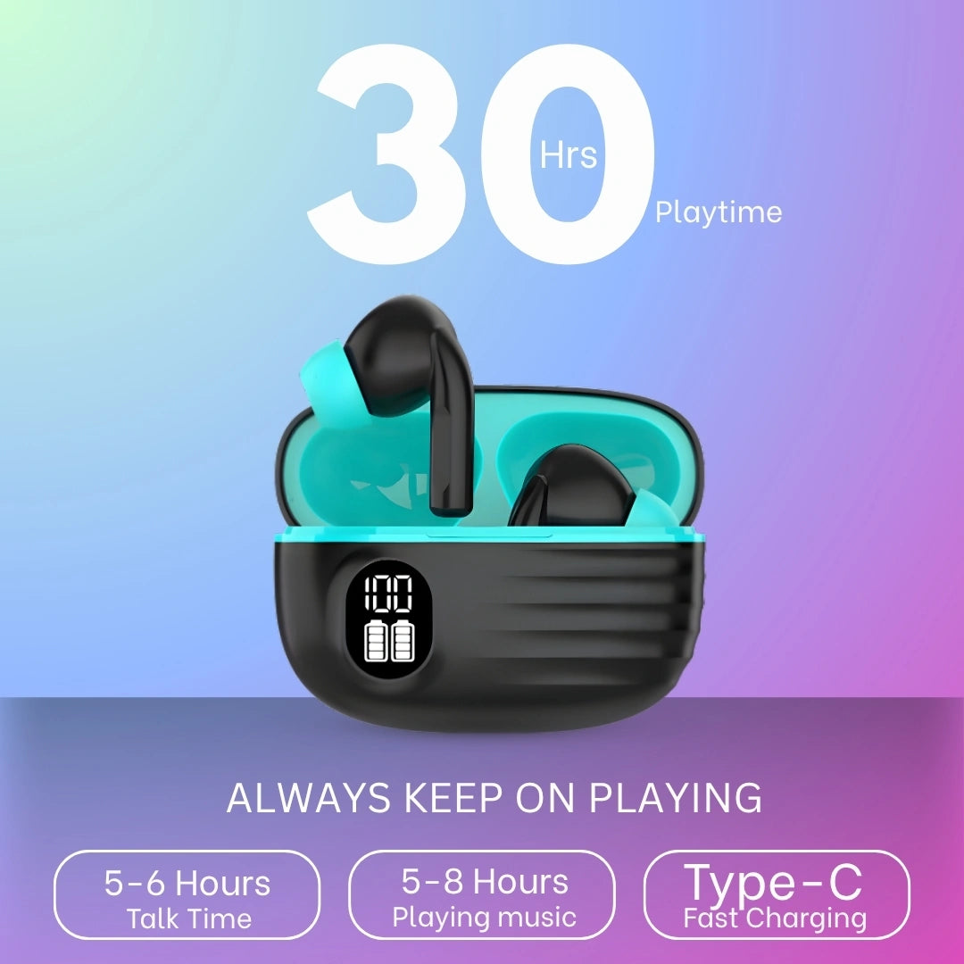 TecSox Nova 211 Wireless Earbud With Deep Bass & Comfortable Fit | IPX Water Resistant