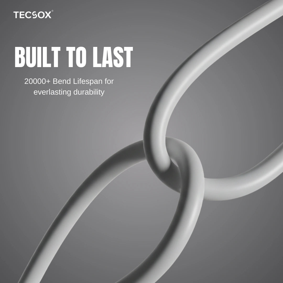 TecSox Zap 4-IN-1 Cable | 1 Meter Fast Charging Cable | 60W