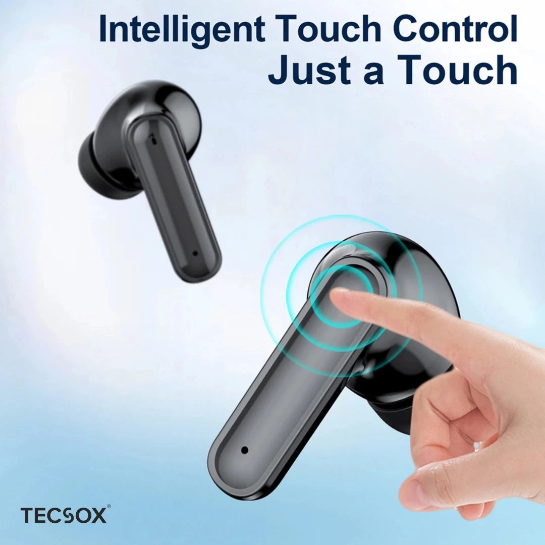 Order TecSox Pulse411  Bluetooth Earbuds | Deep Bass | Under ₹1000