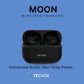 TecSox Moon Bluetooth Earbud With Deep Bass & Comfortable Fit | 30Hrs Playtime | IPX Water Resistant