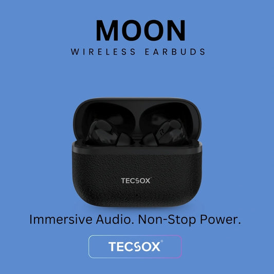 Moon Bluetooth Earbud With Deep Bass & Comfortable Fit | Deep Bass | IPX Water Resistant