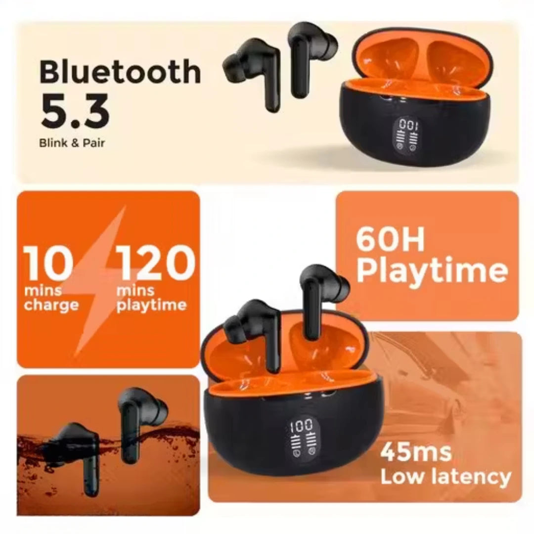 Order TecSox Pulse411  Bluetooth Earbuds | Deep Bass | Under ₹1000