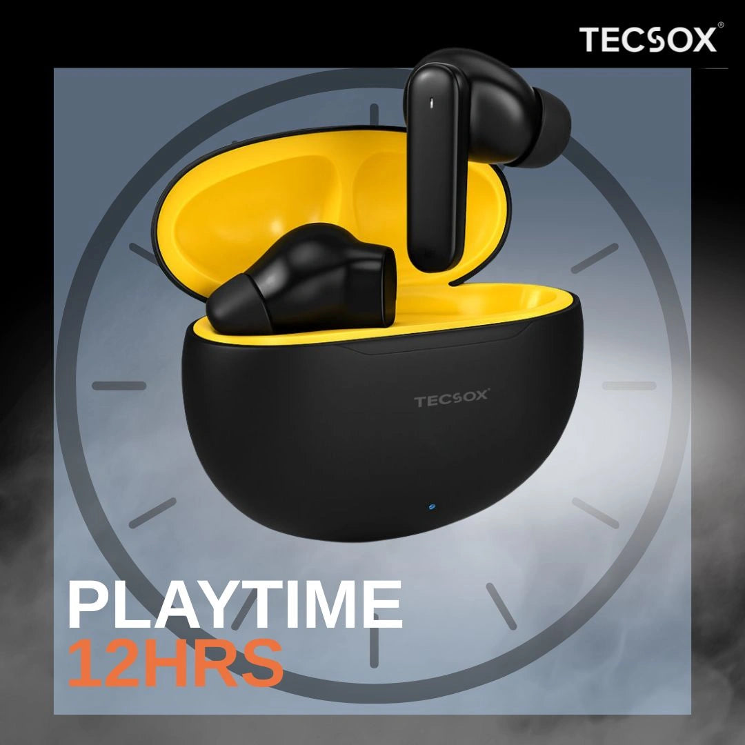 Order TecSox Pulse 611 Bluetooth Earbuds | Deep Bass | Under ₹1000