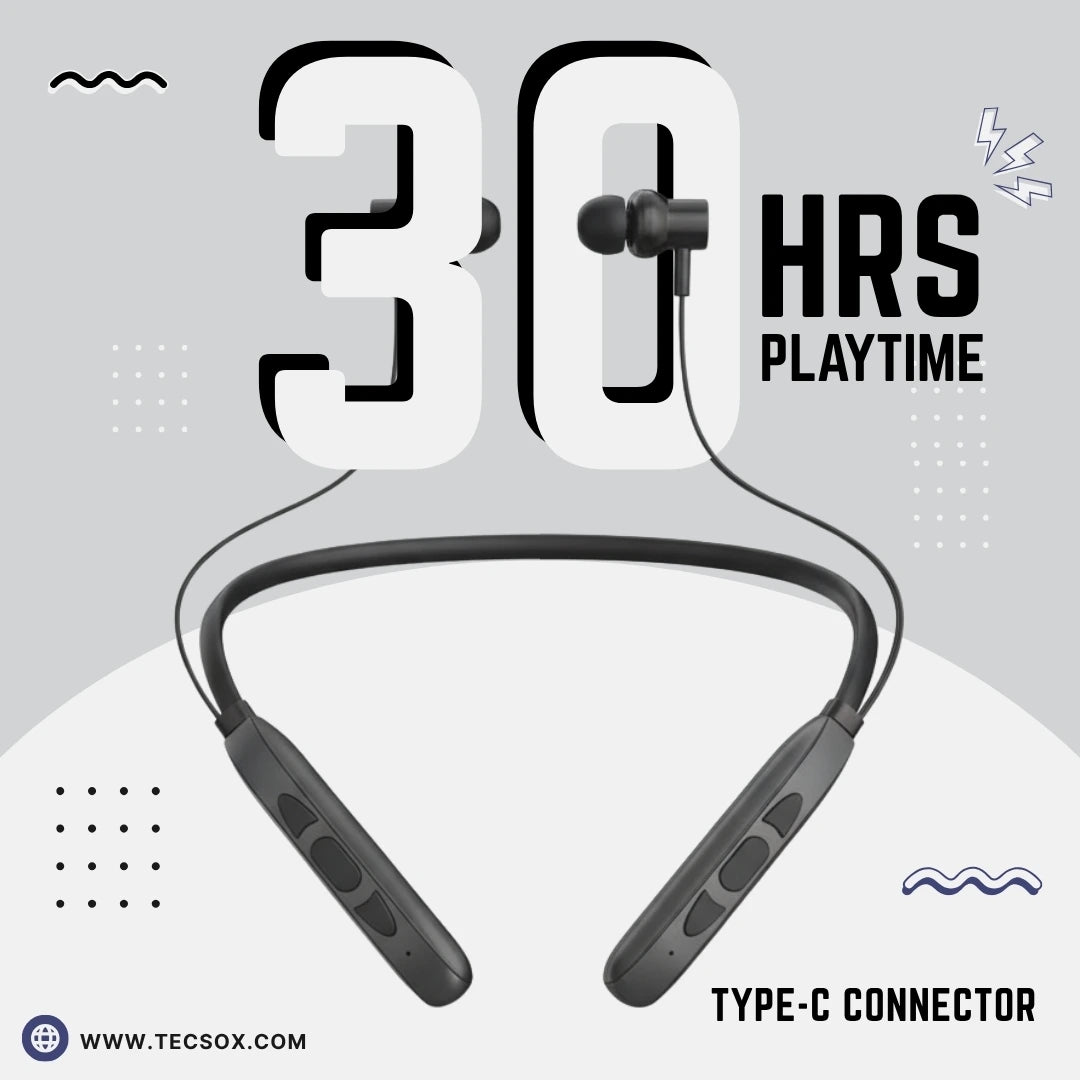Bluetooth Neckband Jazz 251 | 30 Hr Long Battery Life