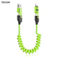 4in1 Coil  Fast Charging Type C Cable with Spring | 480Mbps Data Transfer