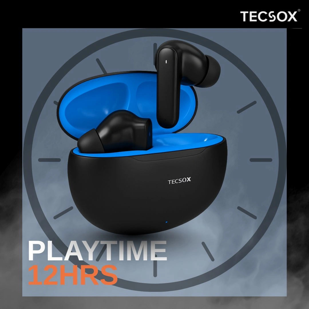 Order TecSox Pulse 611 Bluetooth Earbuds | Deep Bass | Under ₹1000