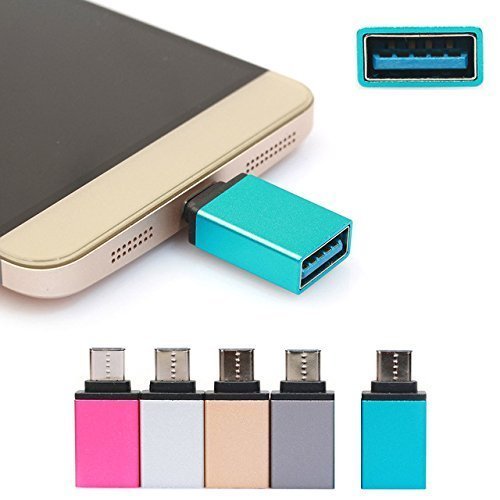 TecSox Aluminium Type C OTG Adapter to USB 2. 0