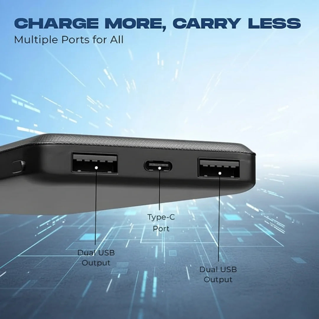 TecSox Power Pack | 10000 mAh Powerbank | 15W