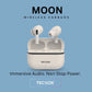 TecSox Moon Bluetooth Earbud With Deep Bass & Comfortable Fit | 30Hrs Playtime | IPX Water Resistant