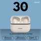 TecSox Moon Bluetooth Earbud With Deep Bass & Comfortable Fit | 30Hrs Playtime | IPX Water Resistant