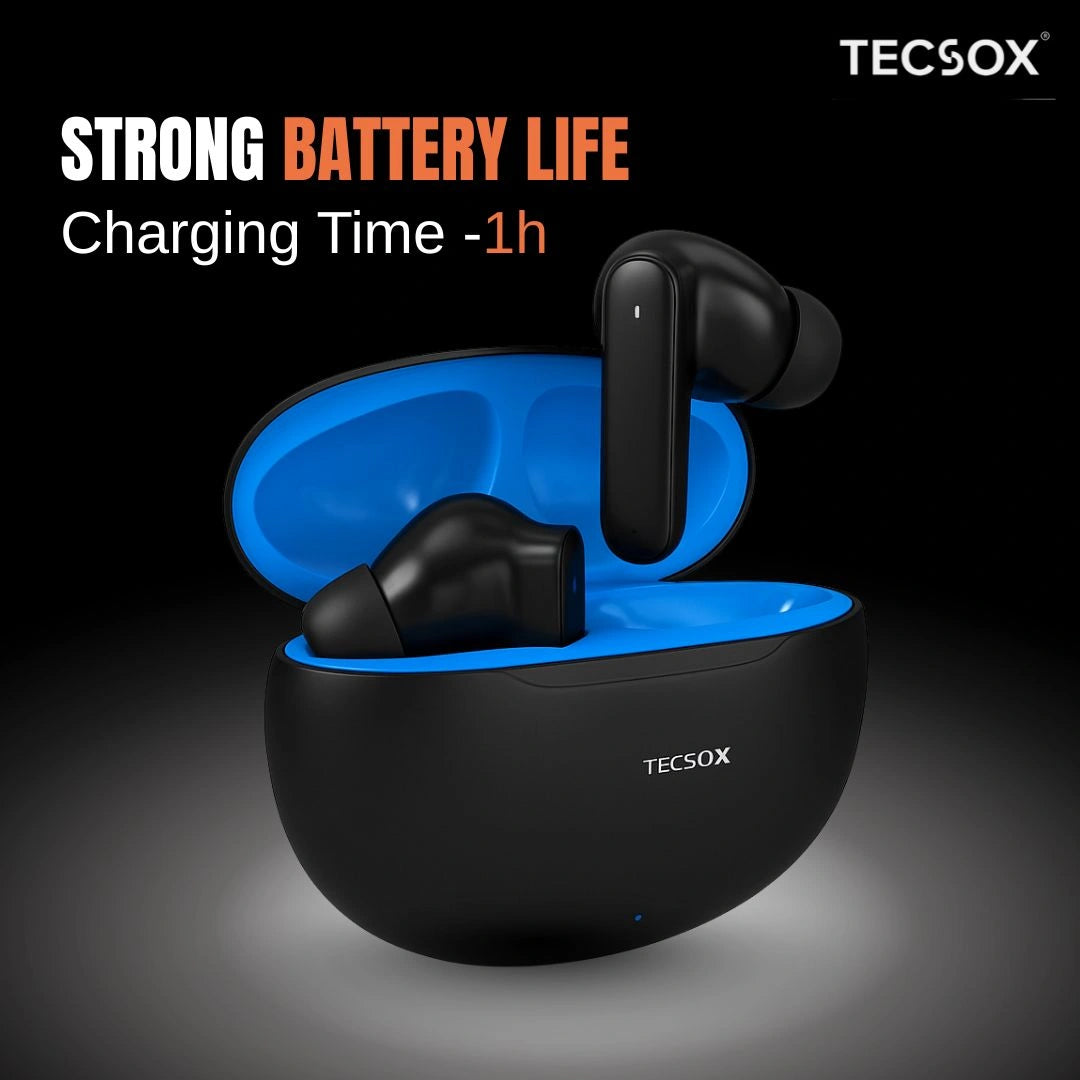 Order TecSox Pulse 611 Bluetooth Earbuds | Deep Bass | Under ₹1000