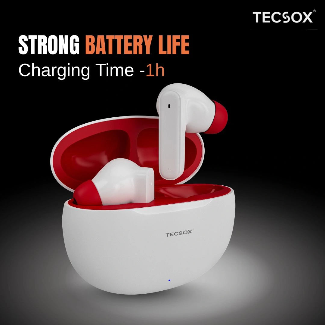 Order TecSox Pulse 611 Bluetooth Earbuds | Deep Bass | Under ₹1000
