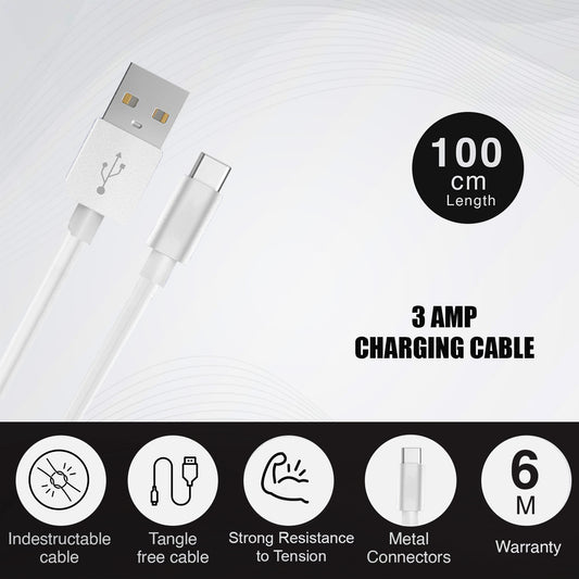 Tecsox 33 Watt fast charging USB A to Type C | Fast Charging | Under ₹200