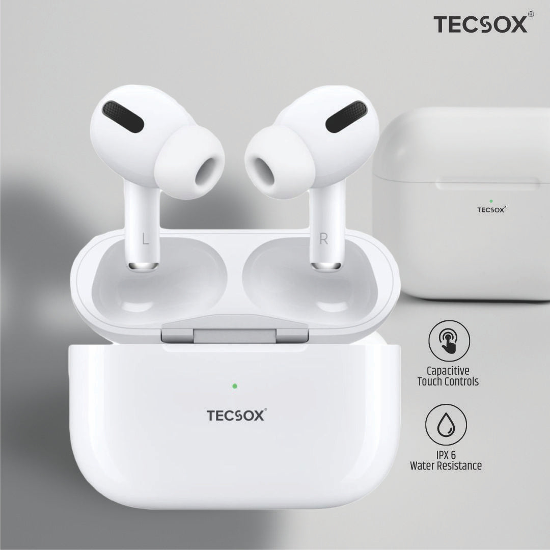 Buy TecPod Pro Black Matt Bluetooth Earbuds | Deep Bass | Water Resistant