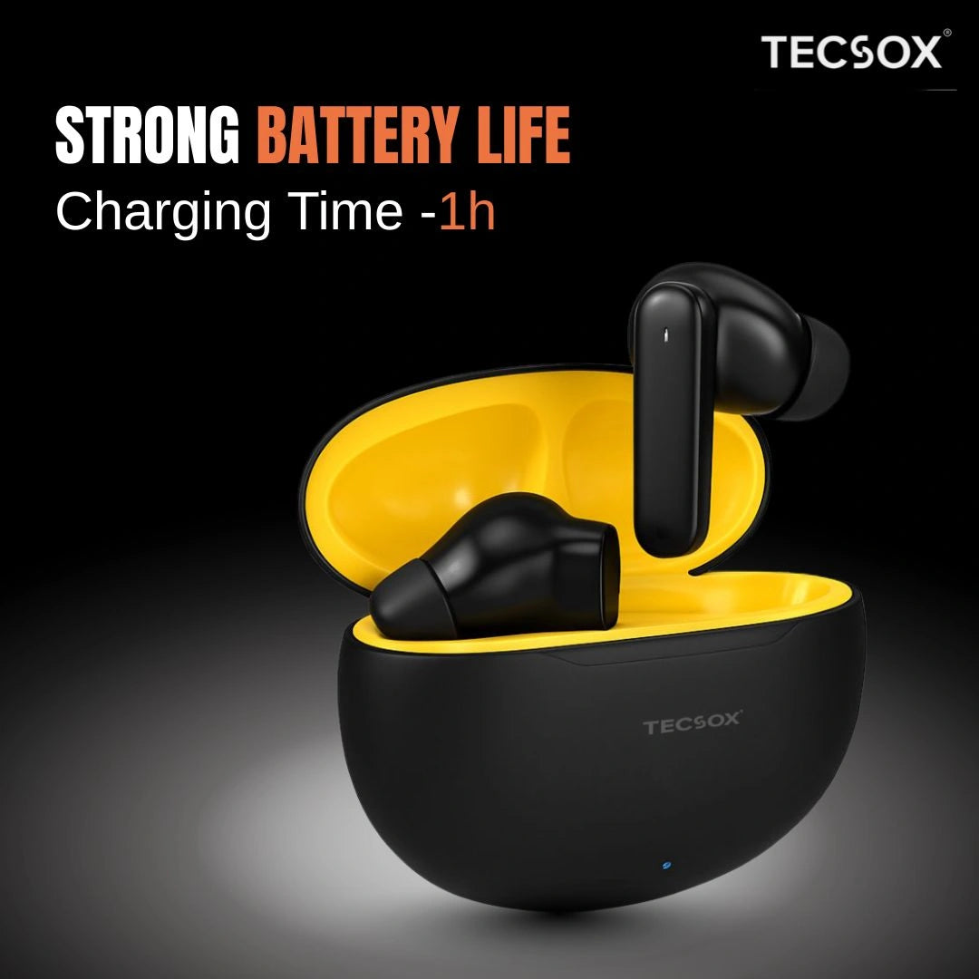 Order TecSox Pulse 611 Bluetooth Earbuds | Deep Bass | Under ₹1000