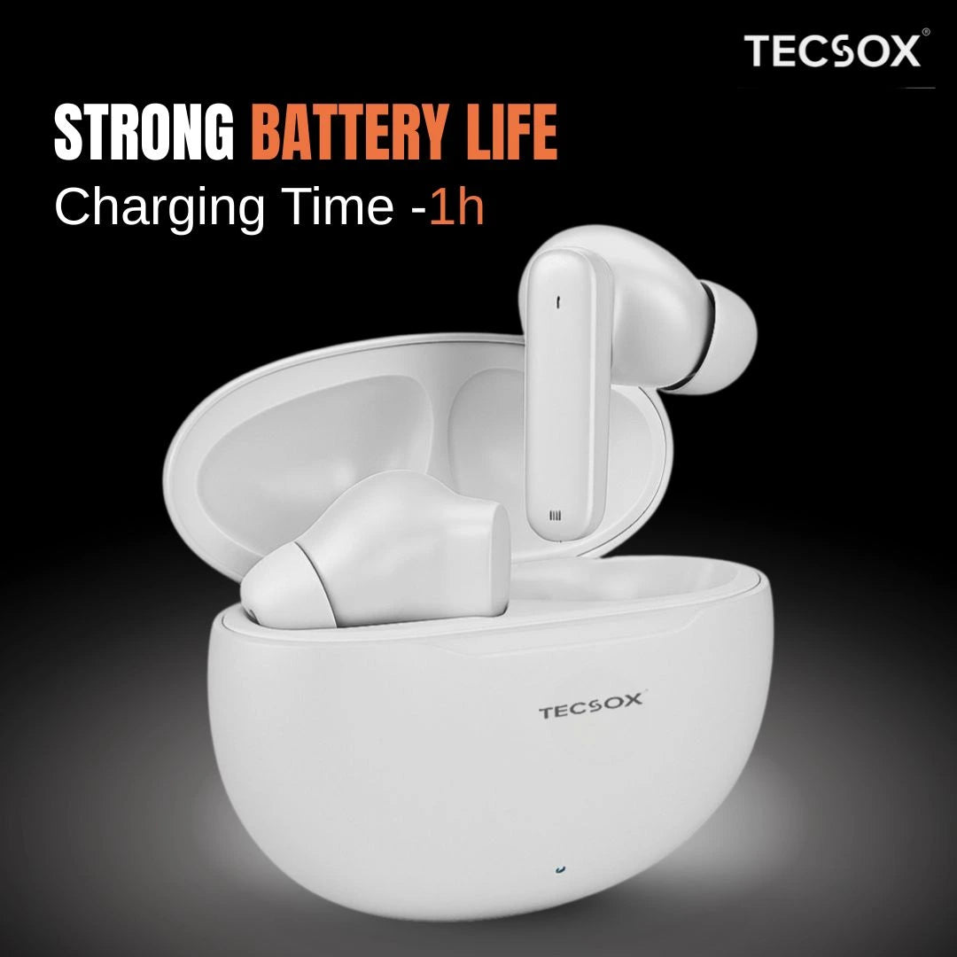 Order TecSox Pulse 611 Bluetooth Earbuds | Deep Bass | Under ₹1000