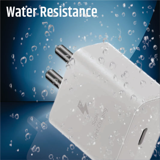 TecSox 45W Charger | Super Fast | Type C To C Charger | IPX Water Resistant with Cable 1M