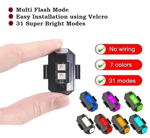 TecSox LED Emergency Strobe Light | USB Rechargeable