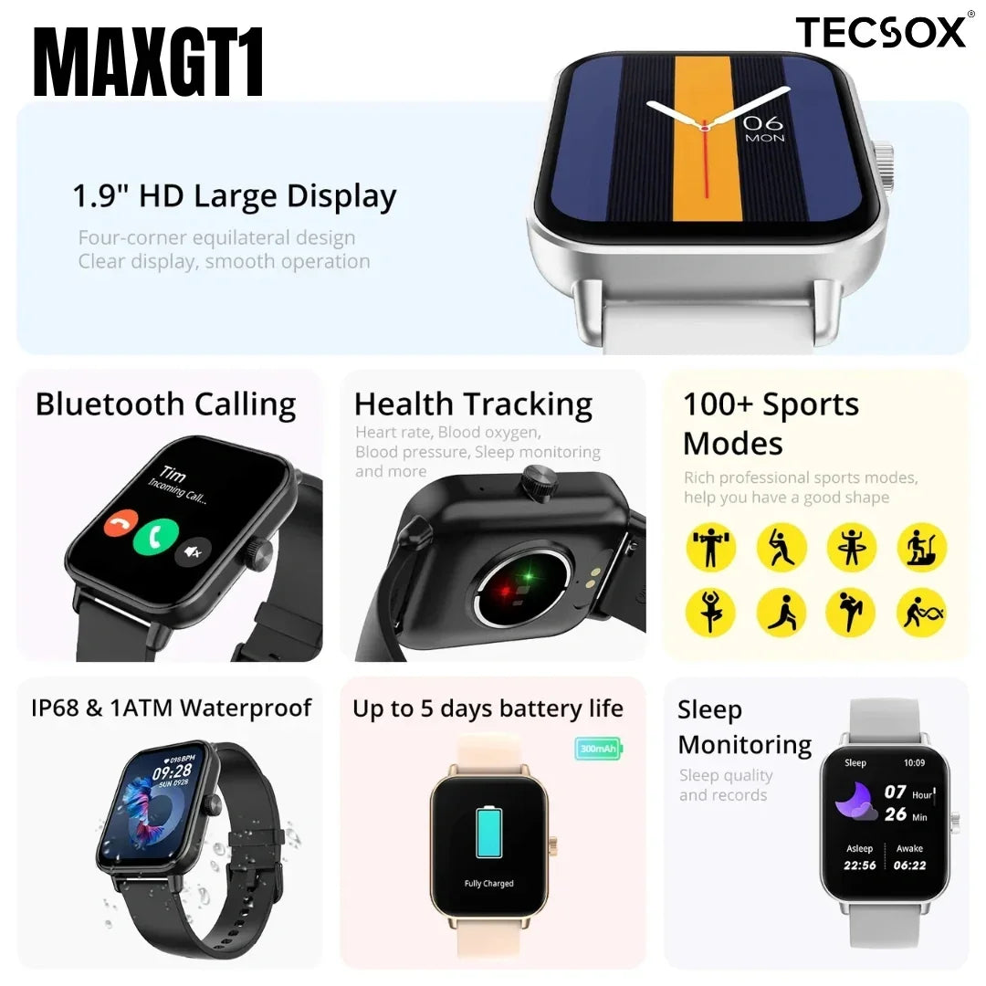 Order MaxGT1 | 1.9" IPS Display | 100+Sports Mode