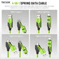 4in1 Coil  Fast Charging Type C Cable with Spring | 480Mbps Data Transfer