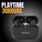 Buy TecPod Pro Black Matt Bluetooth Earbuds | Deep Bass | Water Resistant
