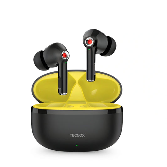 TecSox Omega 201 Wireless Earbud With Deep Bass & Comfortable Fit | IPX Water Resistant