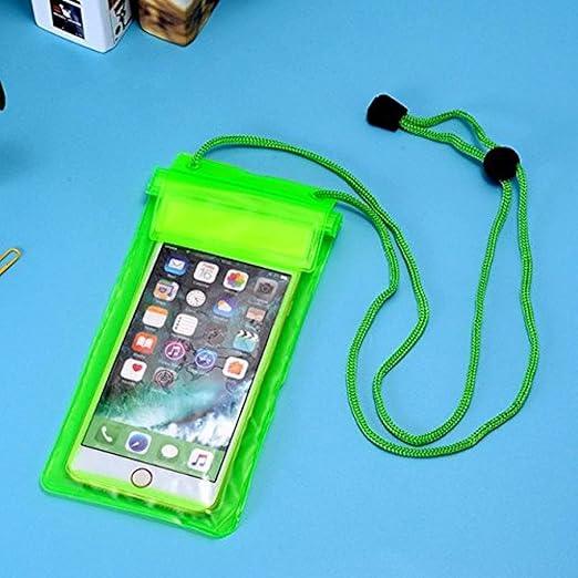 Buy TecSox Waterproof Sealed  PVC Transparent Rain Protection Mobile Cover Pouch [Pack of 2]