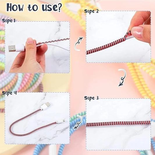 TecSox Spiral Cable Protector | Grey Silver