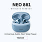 TecSox Neo861 Bluetooth Earbud With Deep Bass | IPX Water Resistant