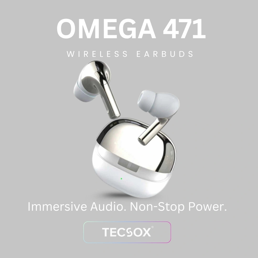 TecSox Omega 471 Wireless Earbud With Comfortable Fit | IPX Water Resistant